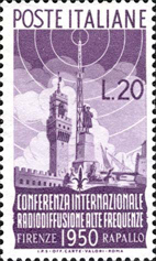 Emesso il 15 luglio ‘50, è dedicato alla Conferenza Internazionale radiodiffusione alte frequenze Firenze-Rapallo.