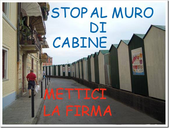 RAPALLO, 2 agosto: consegna al Sindaco di 1300 firme raccolte per rimuovere le cabine che ostruiscono la vista del mare