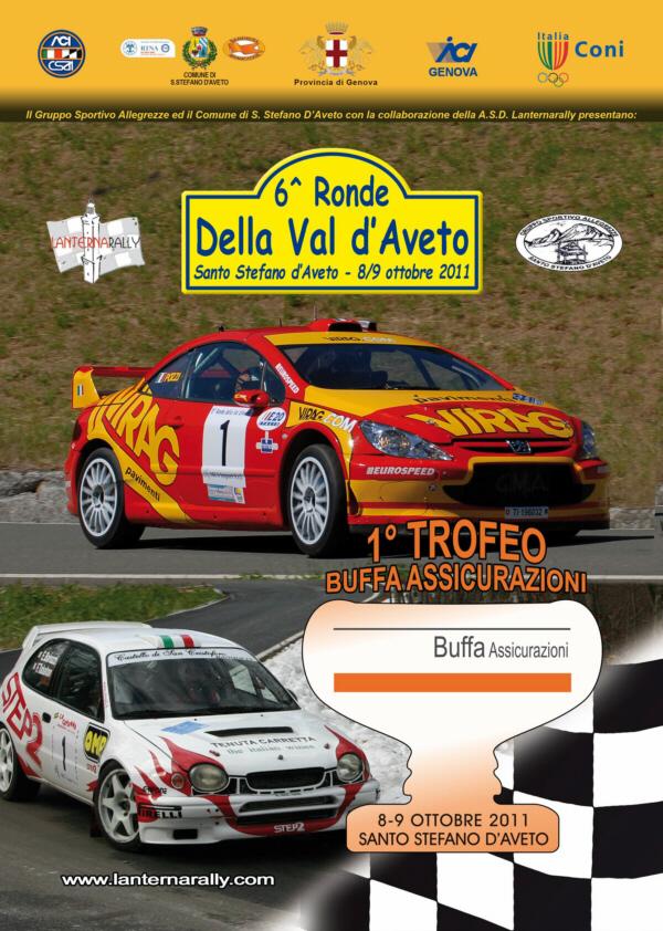 sabato 8 e domenica 9 ottobre, Santo Stefano d'Aveto -quinto rally "Ronde della Val d'Aveto