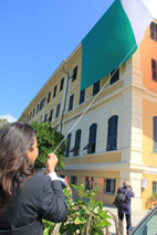 Arriva a Chiavari la Bandiera dei record