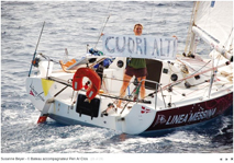 Susanne: la fidanzata del mare prima tra gli italiani nella traversata in solitaria Francia-Brasile