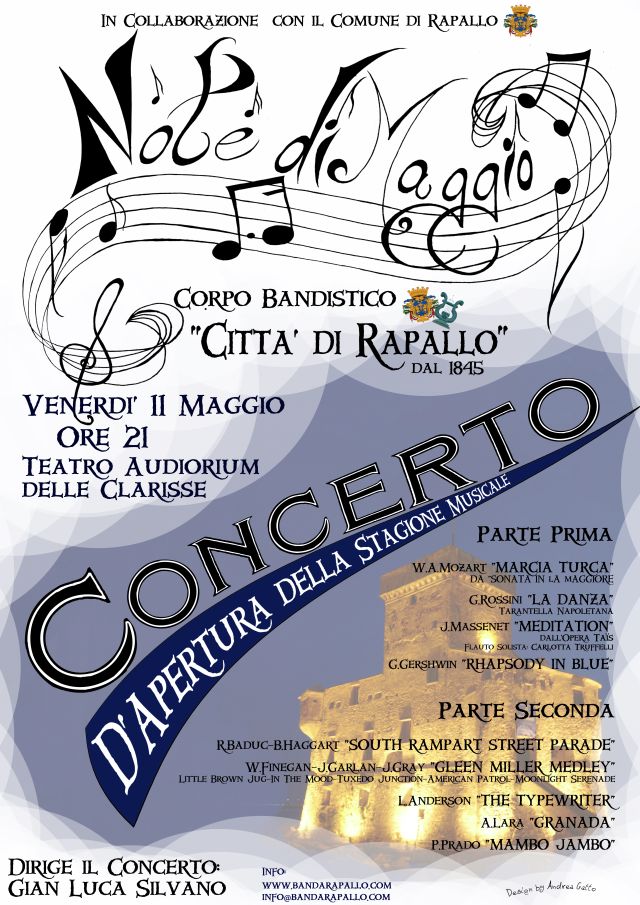 11 MAggio, Rapallo: Concerto Note di Maggio

