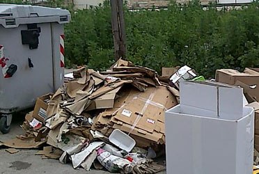 Chiavari: severità e controlli per lo smaltimento dei cartoni