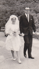 Luigi Bacigalupo e Maria Grazia Bernardini il giorno del matrimonio