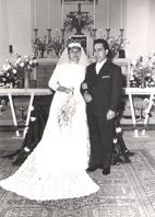 Rosa De Palo e Lino Marotta il giorno del matrimonio