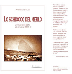 28 gennaio, CHIavari:"per non dimenticare"  presentazione libro  “ Lo schiocco del merlo” di Andreina Solari