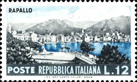 Sempre per la serie turismo: è dedicato a Rapallo quello emesso il 31 dicembre 1953.