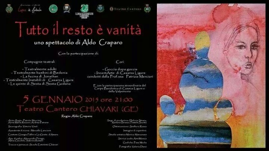 5 gennaio 2015, Chiavari: al Cantero è di scena la lotta tra Bene e Male nello spettacolo "Tutto il resto è vanità" sulla vita di S. Filippo Neri