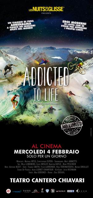 Natura, ecologia, emozioni e sport estremi - "ADDICTED TO LIFE" il film, solo per un giorno al cinema Cantero (4 febbraio)