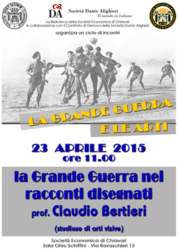 70° LIBERAZIONE - 23 aprile, Chiavari  “La Grande Guerra nei racconti disegnati”.