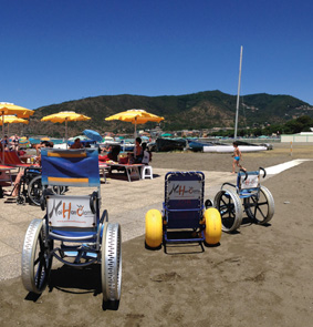 Sestri : un'altra spiaggia accessibile ai disabili