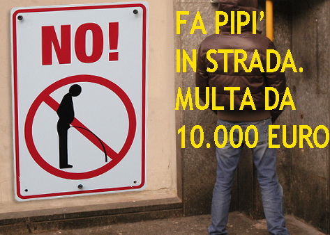 PIPI' DA 10.000 EURO - Multa salata per chi urina in strada: già tre casi a Genova - Intanto ad Amburgo una vernice speciale “segna” i maleducati