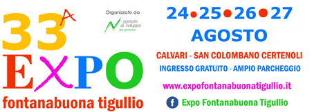 24-27 agosto 33a Expo Fontanabuona Tigullio: "I love my land".