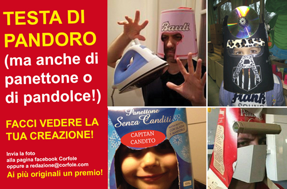 Facci vedere la tua "testa di Pandoro": inviaci la foto della tua creazione con la scatola di pandoro, panettone o pandolce (ovviamente!) e vinci tanti premi!