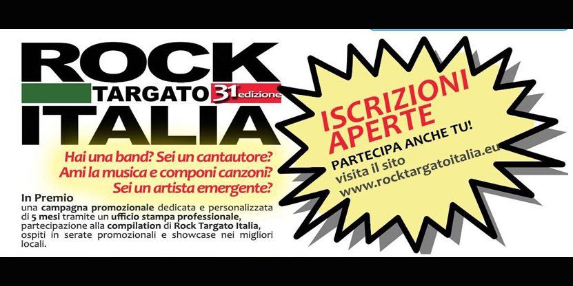 Rock Targato Italia: aperte le iscrizioni per la LIGURIA al contest che ha scoperto i Timoria, Marlene Kuntz, Subsonica, Estra, Le Vibrazioni e molti altri