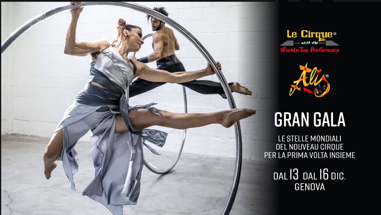 UNO SHOW MAI VISTO PRIMA: dal 13 al 16 dicembre arrivano a Genova le stelle mondiali del Nouveau Cirque e dal Cirque du Soleil