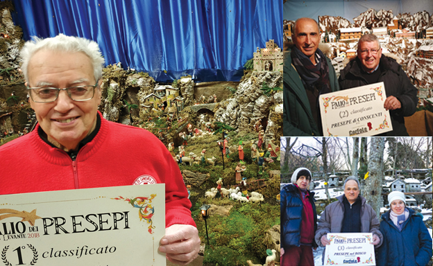 Palio dei Presepi 3 - Vince quello di Emilio: con i suoi poetici meccanismi conquista 5000 visitatori e porta 20.000 Euro alla CRI di Lavagna