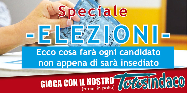 SPECIALE ELEZIONI: una sola domanda a tutti i candidati (e l'esclusivo TOTOSINDACO!)