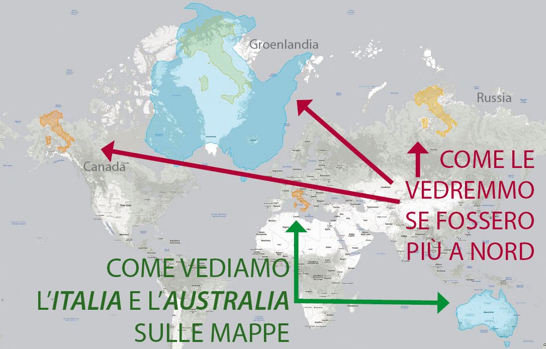 QUANTO SONO GRANDI GLI STATI DAVVERO? SCOPRI GLI INGANNI DEL MAPPAMONDO
